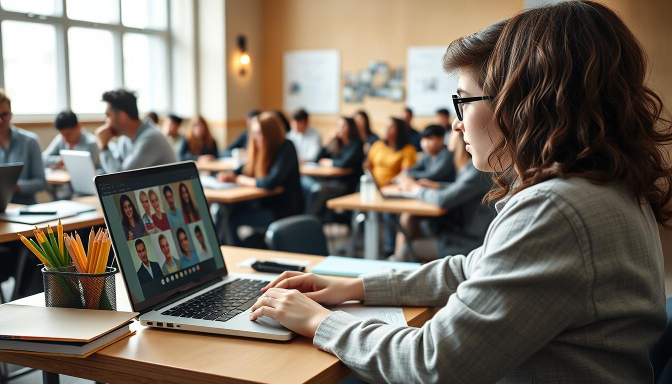 Modern university campus for students